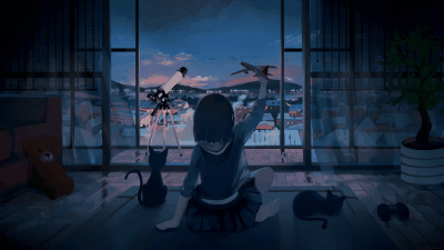 向往航天的女孩 动态壁纸-拾艺肆