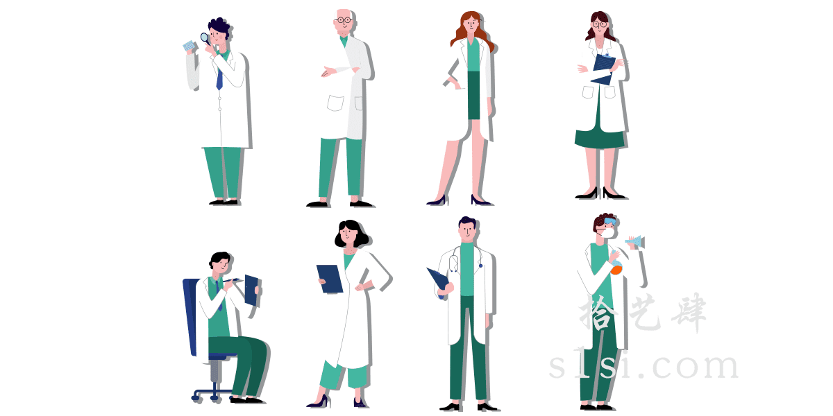 创意医生 psd 免抠 ai 矢量 素材-拾艺肆