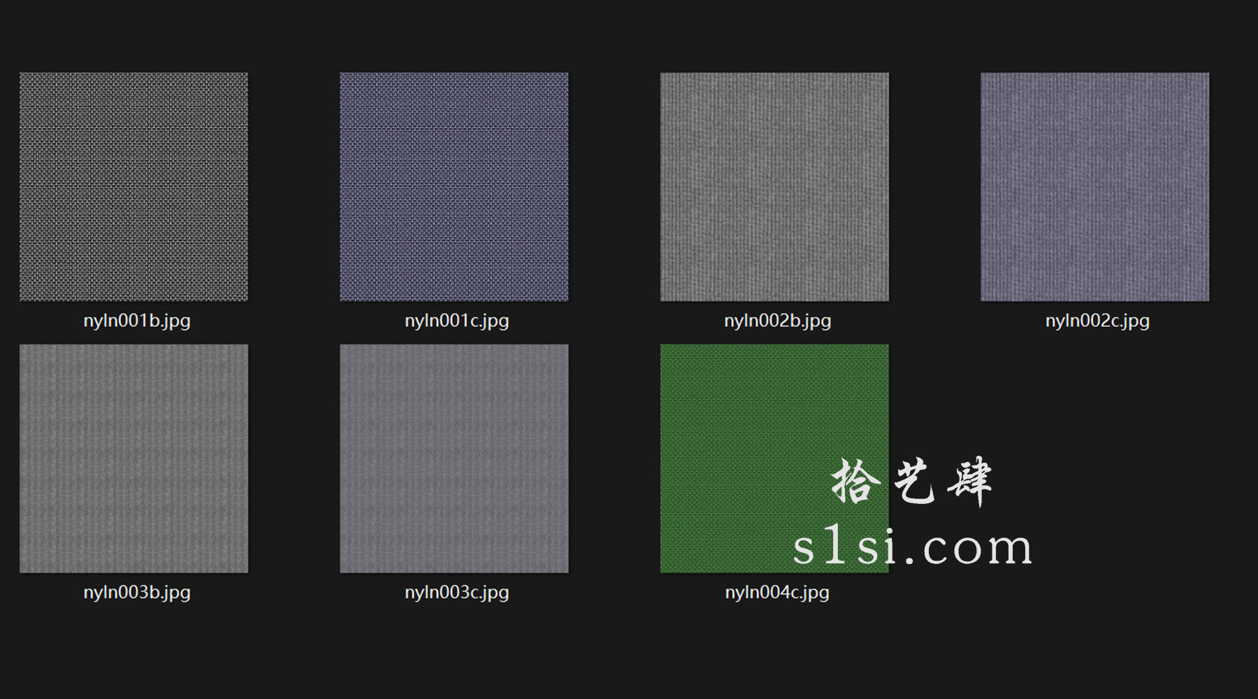 7张 尼龙 布纹 贴图 材质 纹理-拾艺肆