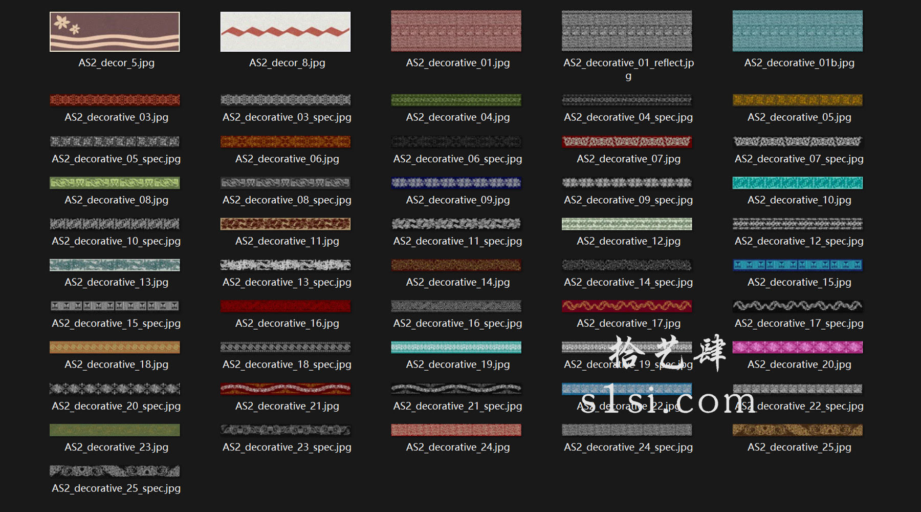 51张 长条布纹 贴图 材质 纹理-拾艺肆