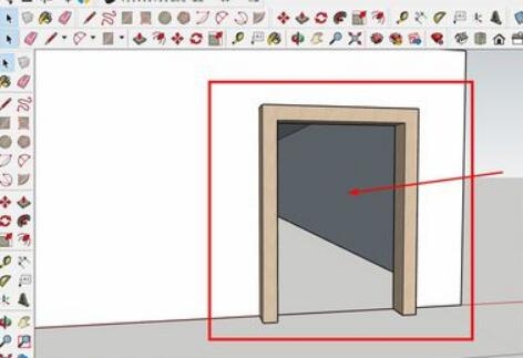 草图大师怎么插入木门？10分钟搞定给su模型插入木门的方式插图7-拾艺肆