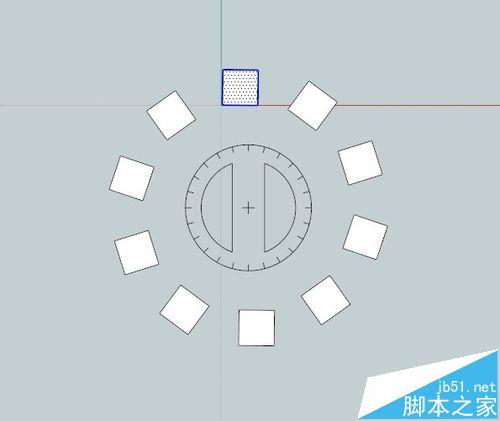 Sketchup草图大师怎样借助旋转复制功能勾画图形?【ID:7574】插图-拾艺肆