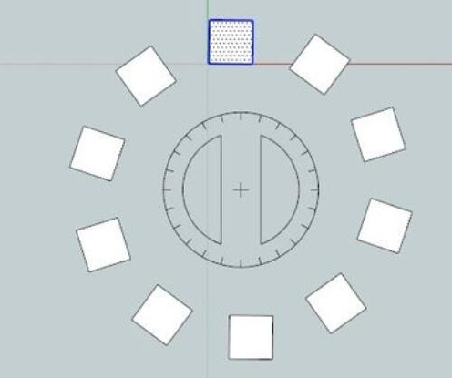 草图大师如何连续复制旋转？sketchup连续复制旋转的操作教程插图3-拾艺肆